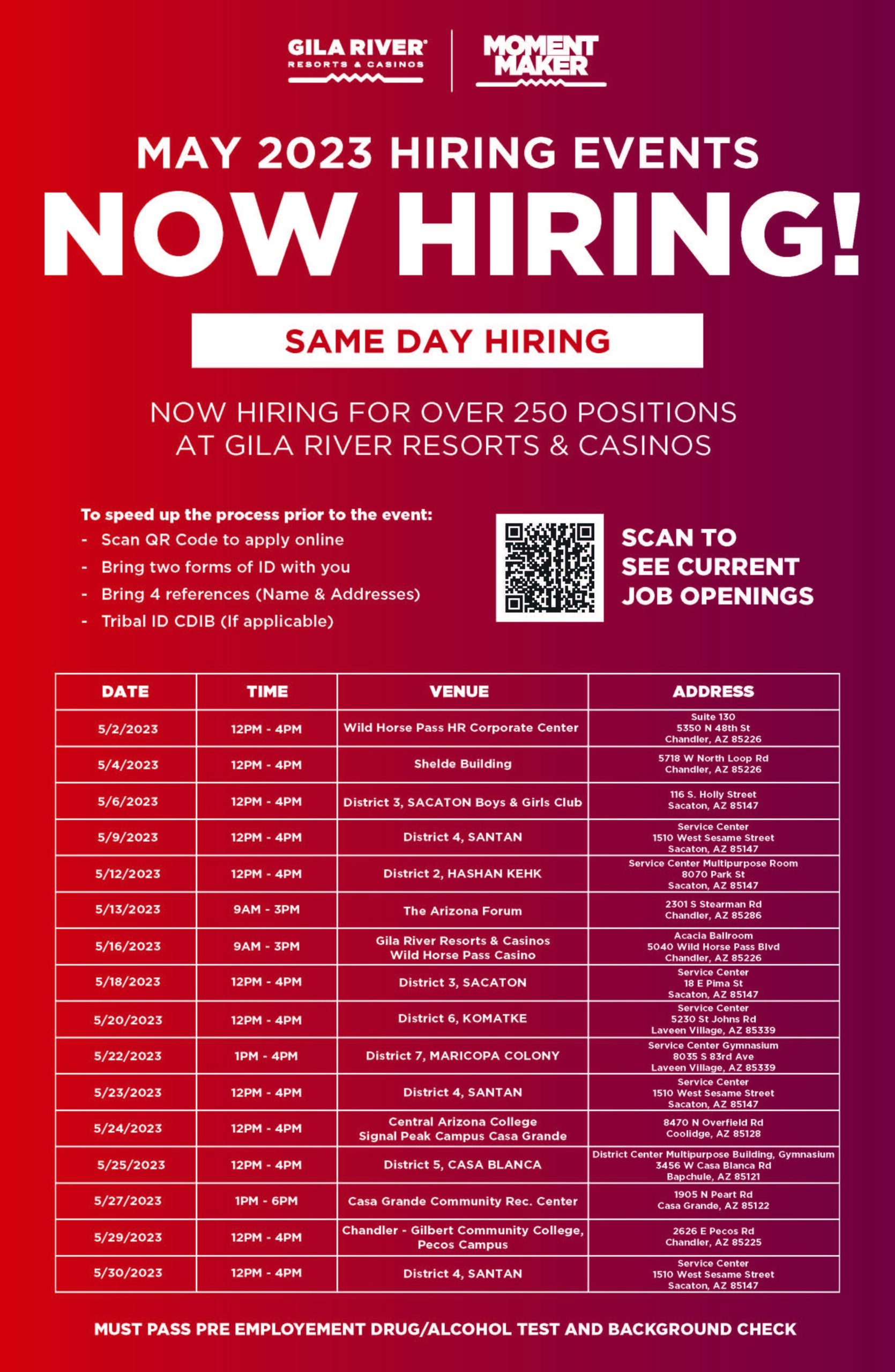 moment maker job fair May